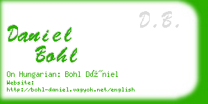 daniel bohl business card